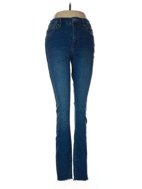 Good American High Rise Raw Hem Skinny Jeans Size 6/28